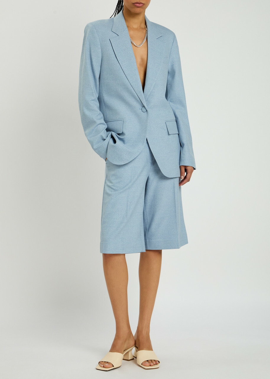 Remain BY Birger Christensen Suiting Bermuda Woven Shorts Light Blue