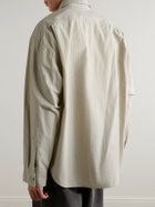 AGOLDE - Roy Striped Cotton Shirt - Neutrals