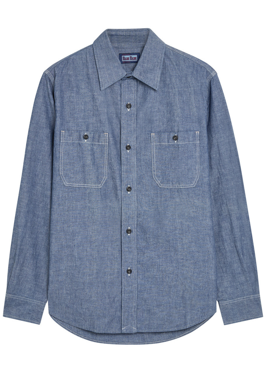 Blue Blue Denim Work Shirt Dark Blue