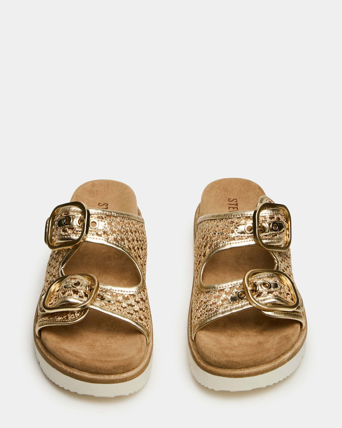 Steve Madden Shellby Sandals in Gold