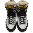 Gucci Grey Reflective Flashtrek High-Top Sneakers