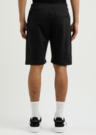 Alexander Mcqueen Logo-print Cotton Shorts Black