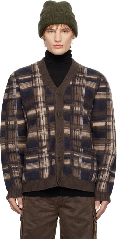Photo: Holzweiler Brown Covert Check Cardigan