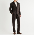 Brioni - Virgin Wool and Cashmere-Blend Suit Jacket - Brown