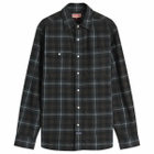 Dubbleware Men's Heritage Check Work Shirt in Brown