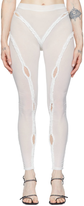 Photo: BARRAGÁN SSENSE Exclusive White Xochi Leggings