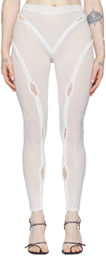 BARRAGÁN SSENSE Exclusive White Xochi Leggings