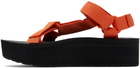Teva Orange Flatform Universal Sandals
