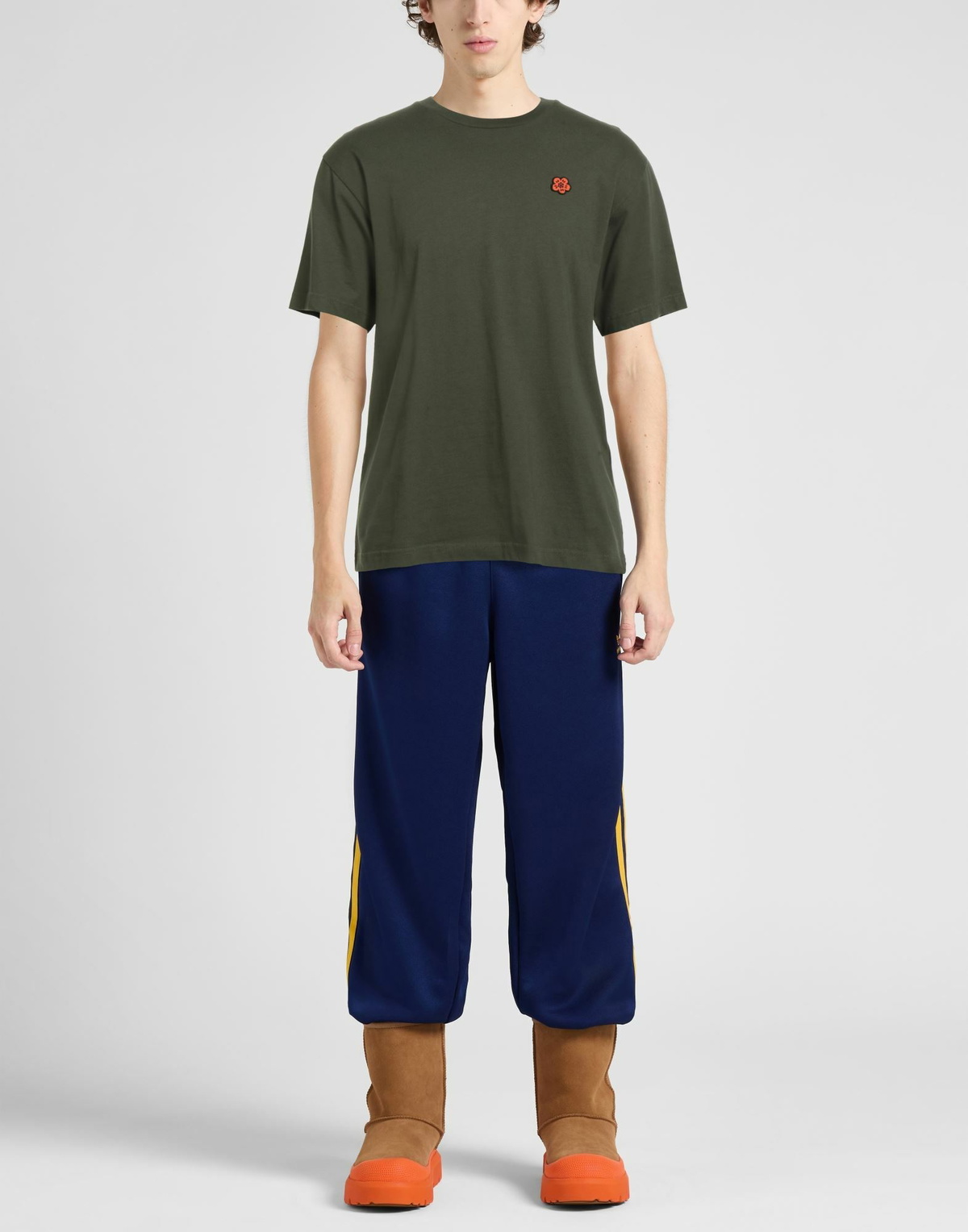 Kenzo Mens T-shirt Military in Green