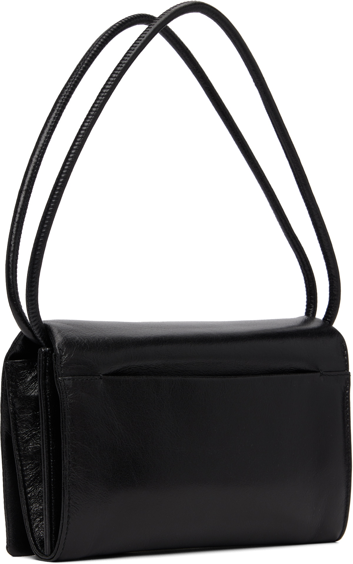 AMI Paris Black Voulez-Vous Wallet On Strap Bag