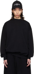 VTMNTS Black Embroidered Sweatshirt