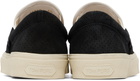 TOM FORD Black Perforated Suede Jude Slip On Sneakers