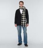 Acne Studios Houndstooth wool-blend scarf