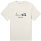 Drole de Monsieur Men's Drôle de Monsieur Mountain T-Shirt in Cream