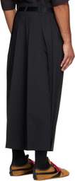 132 5. ISSEY MIYAKE Black Flat Square Trousers