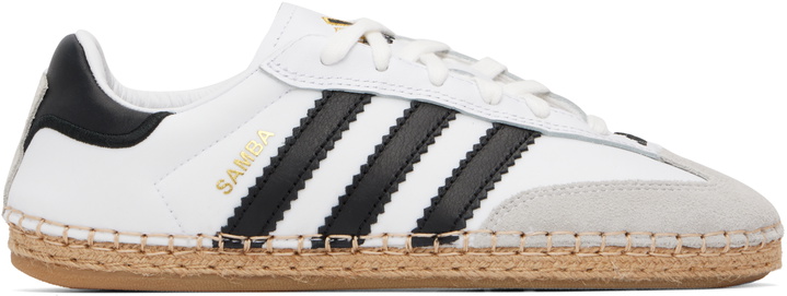 Photo: adidas Originals White Edison Chen Edition CLOT Samba Sneakers
