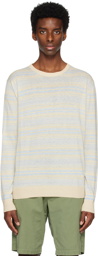 ASPESI Beige Striped Sweater