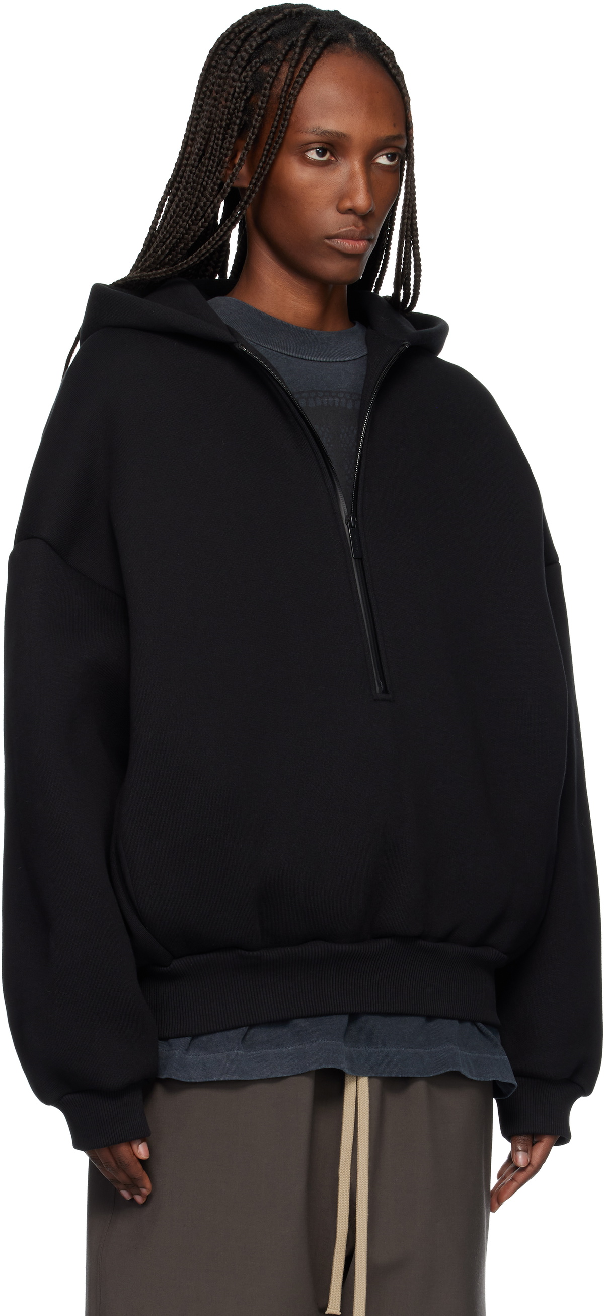 Fear of God Black Athletics Half Zip Hoodie