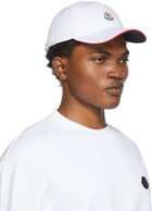 Moncler White Logo Cap