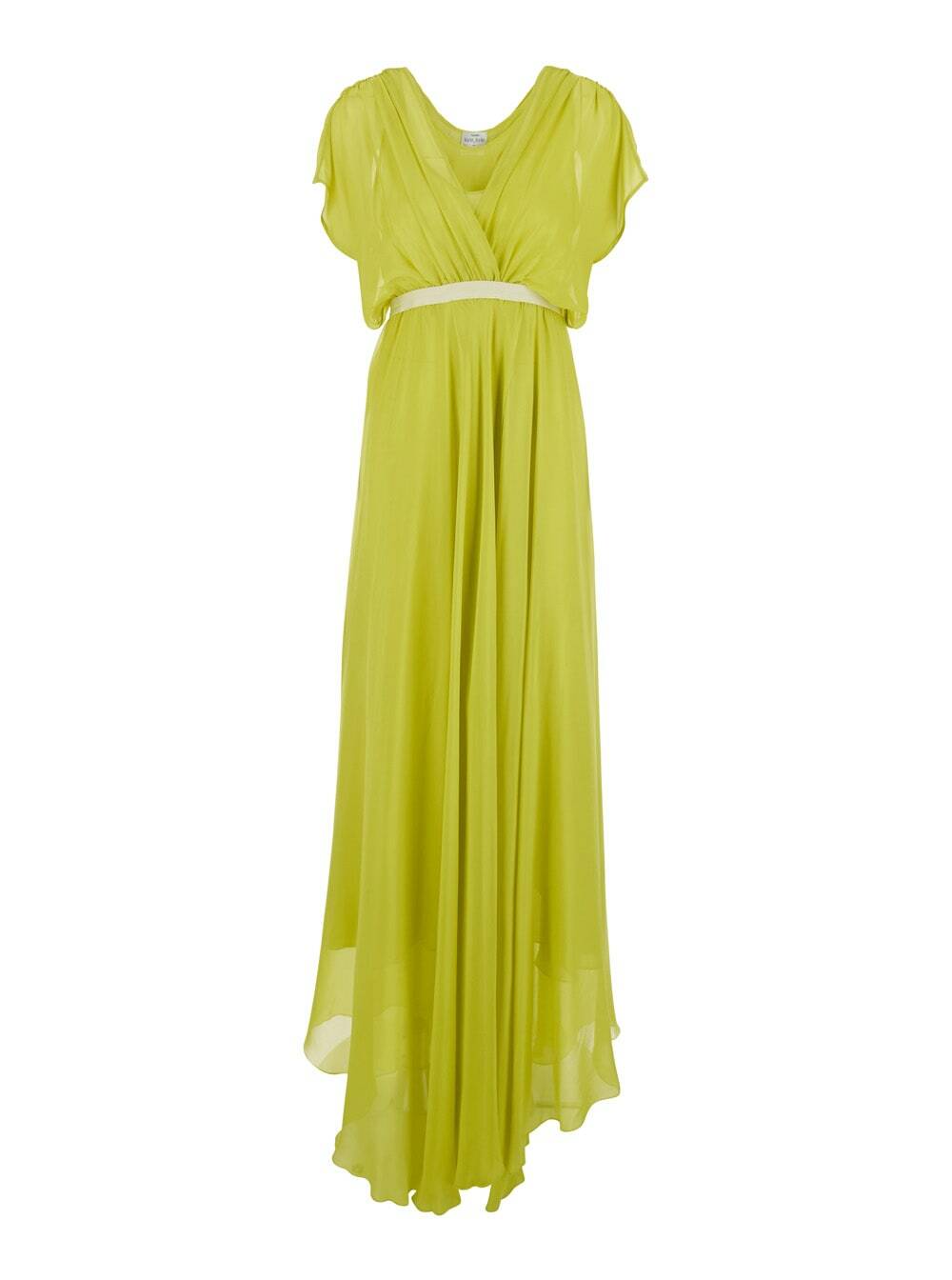 Forte_Forte Lurex Jersey Jacquard Belted Crossed Dress Forte