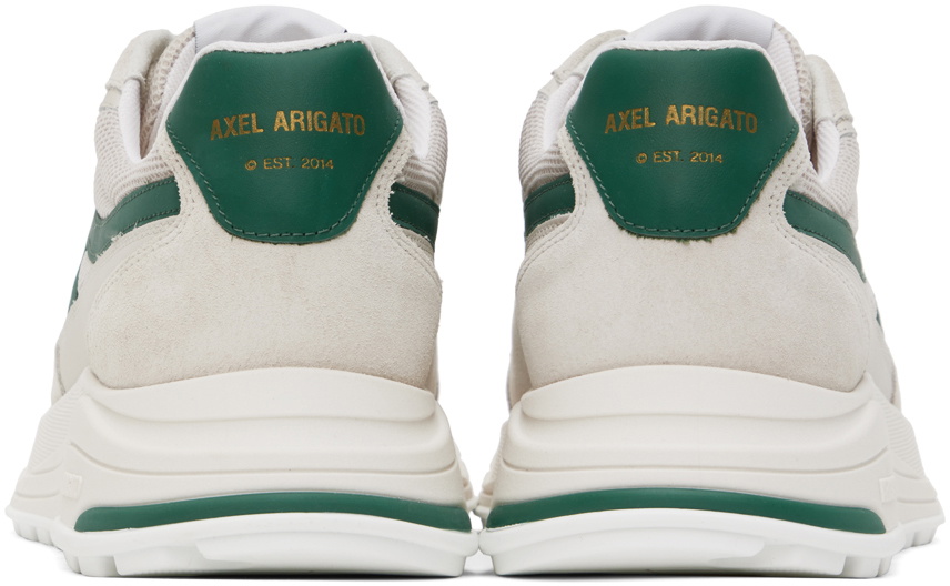 Axel Arigato Beige & Green Rush-A Sneakers Axel Arigato