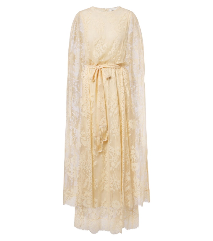 Photo: Zimmermann Valiant caped lace maxi dress