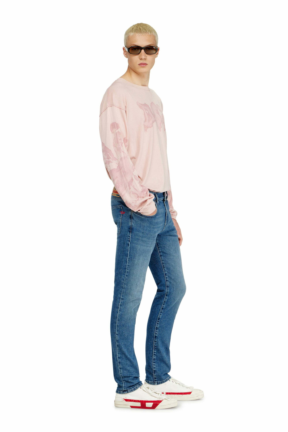 Diesel Slim Jeans Regular Waist 2019 D-Strukt - Jeans Mens in Blue