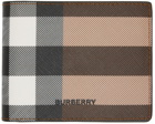 Burberry Brown Check Bifold Wallet