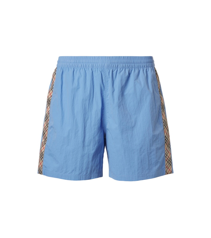 Photo: Burberry Burberry Check swim trunks