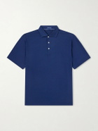 Peter Millar - Excursionist Stretch-Cotton and Modal-Blend Polo Shirt - Blue