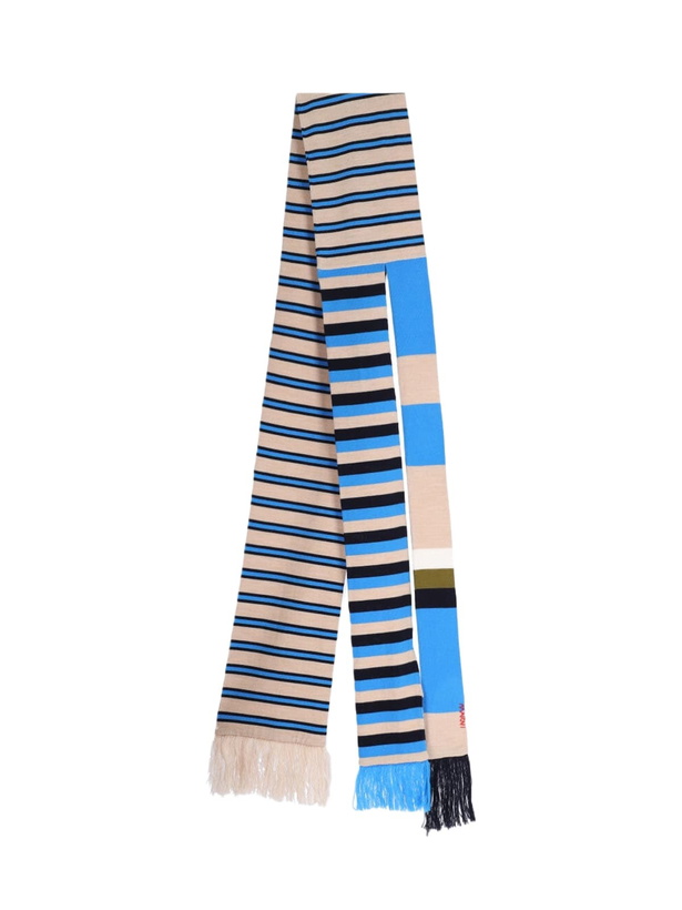 Photo: Marni Striped Virgin Wool Scarf