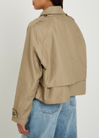 Rag & Bone Jamie Cropped Cotton Trench Coat Khaki