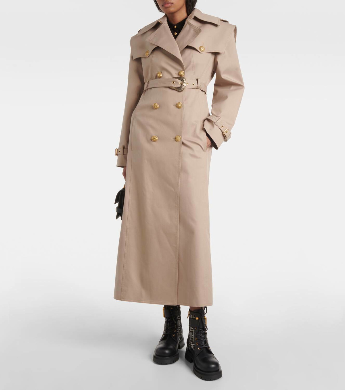 Balmain Cotton twill trench coat Balmain