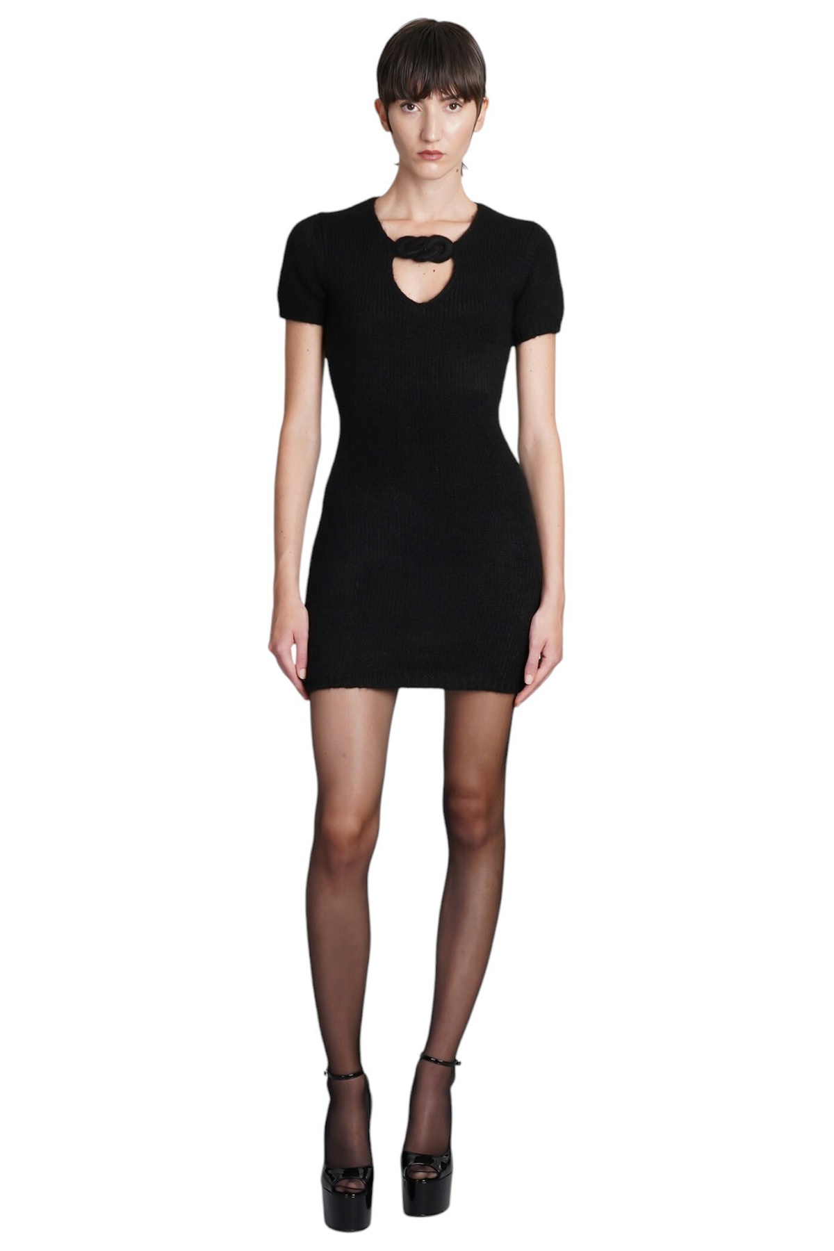 【Alexander Wang】Slip dress with 3D logo Alexander Wang Slip Dress With 3d Logo Alexander Wang