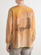 Our Legacy - Cruise Faded-Effect Cotton-Jersey T-Shirt - Orange