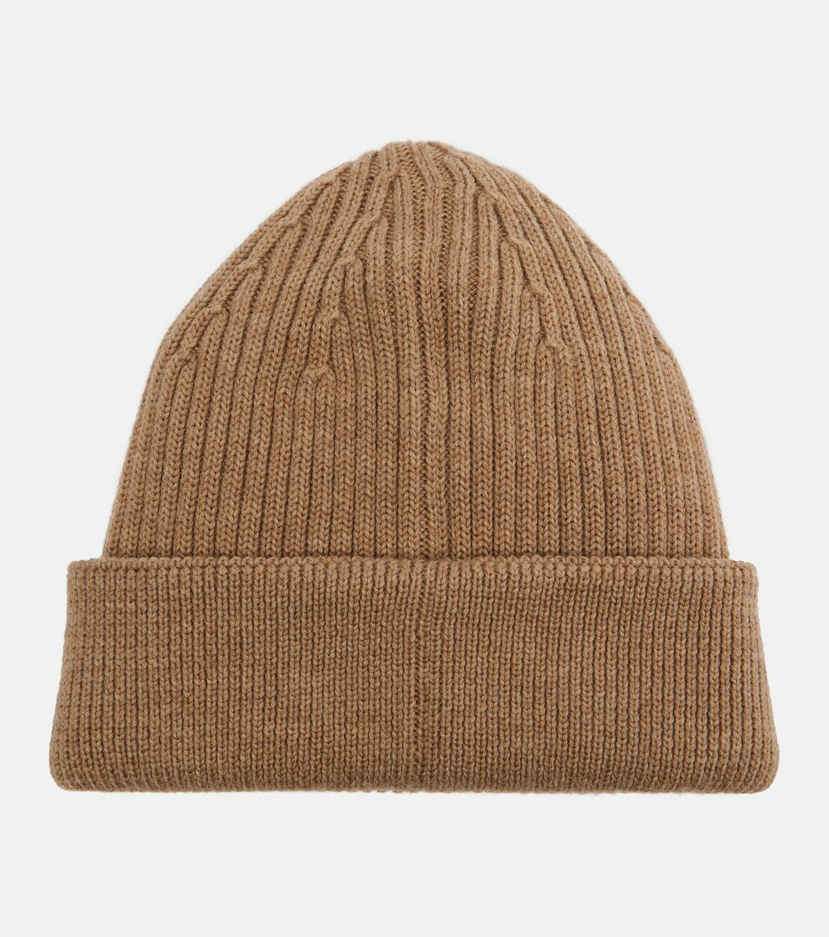 Loewe Logo embroidered ribbed-knit wool beanie