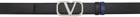 Valentino Garavani Reversible Navy Vlogo Signature Belt