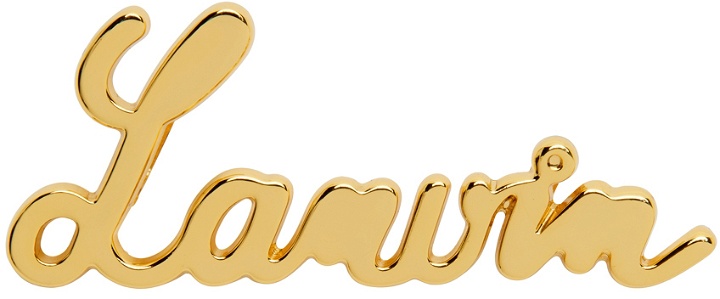 Photo: Lanvin Gold Logo Pin