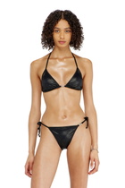 Diesel Triangle bikini top in shimmery fabric - Bras Womens in Black