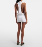 Versace Cotton-blend jersey minidress