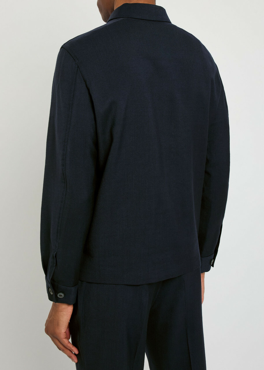 Sunspel Wool Jacket Navy