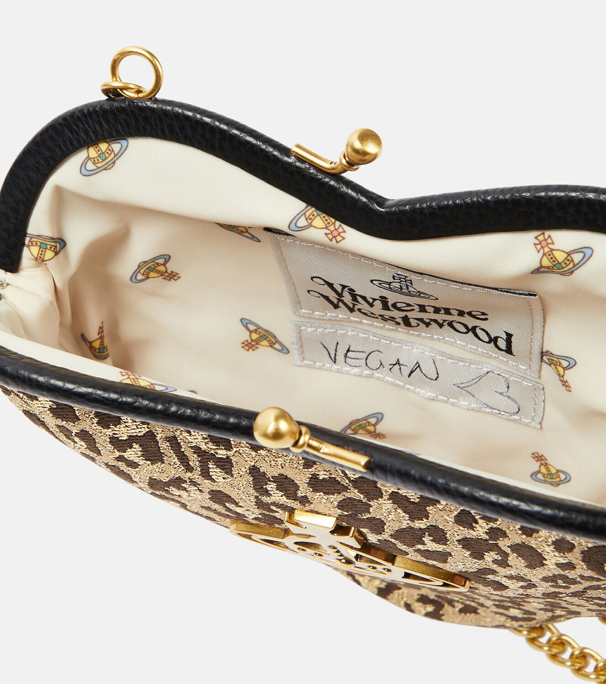 Vivienne Westwood Belle Small jacquard crossbody bag Vivienne Westwood