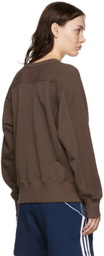 Nicholas Daley Brown Paneled Sweatshirt