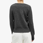 Deiji Studios Women's Asymmetric Knit Cardigan in Charcoal