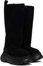 R13 Black Tall Chunky Shearling Boots