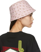 Lanvin Reversible Pink Logo Bucket Hat