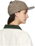 Stüssy Brown Wool Plaid Flap Cap