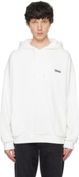 ZEGNA White Dropped Shoulders Hoodie