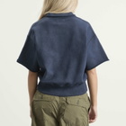 Beams Boy Women's Half Zip Sweater in Navy