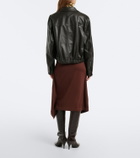 Lemaire Wool-blend midi skirt